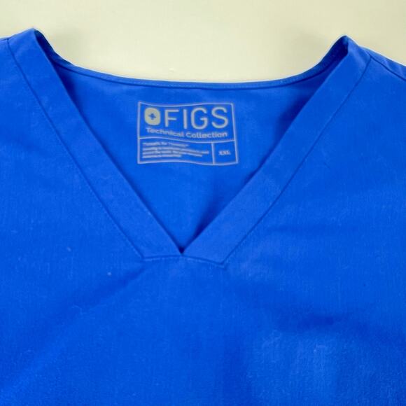 EUC Figs FW1100 WINNING BLUE Technical Collection Women's Casma Scrub Top XXL - Picture 3 of 11